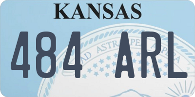 KS license plate 484ARL