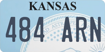 KS license plate 484ARN