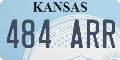 KS license plate 484ARR