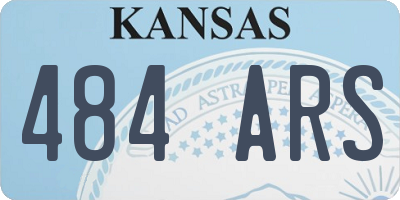 KS license plate 484ARS