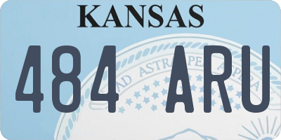 KS license plate 484ARU