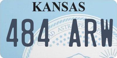 KS license plate 484ARW