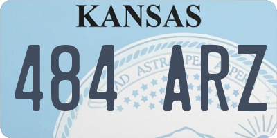 KS license plate 484ARZ