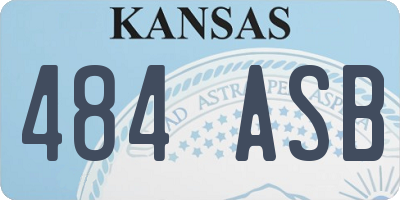 KS license plate 484ASB