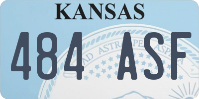 KS license plate 484ASF