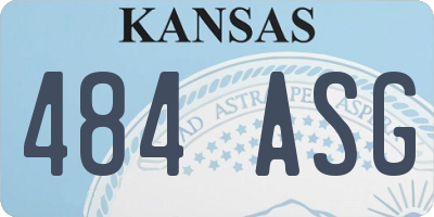 KS license plate 484ASG