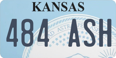 KS license plate 484ASH