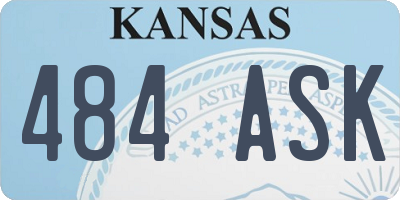 KS license plate 484ASK