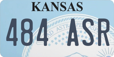 KS license plate 484ASR