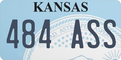 KS license plate 484ASS