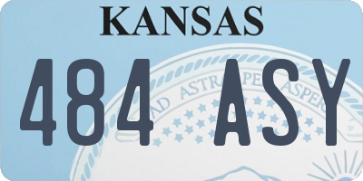 KS license plate 484ASY