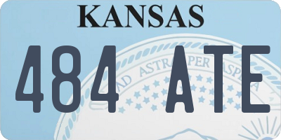 KS license plate 484ATE