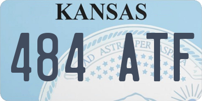 KS license plate 484ATF