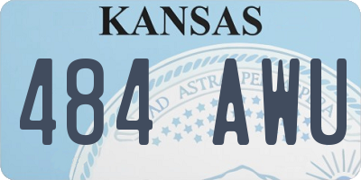KS license plate 484AWU