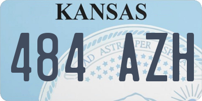 KS license plate 484AZH
