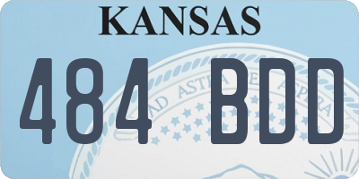KS license plate 484BDD