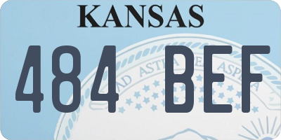 KS license plate 484BEF