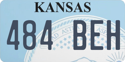KS license plate 484BEH