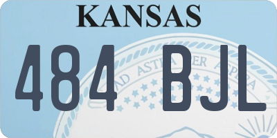 KS license plate 484BJL