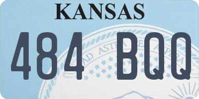 KS license plate 484BQQ