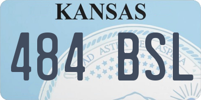 KS license plate 484BSL