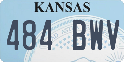 KS license plate 484BWV