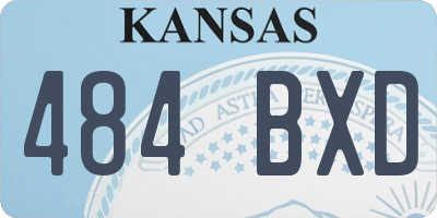 KS license plate 484BXD