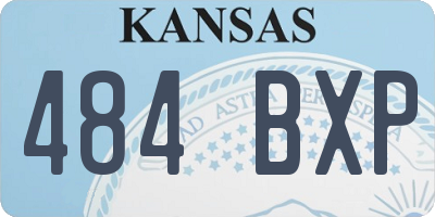 KS license plate 484BXP