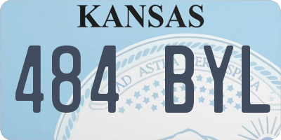 KS license plate 484BYL