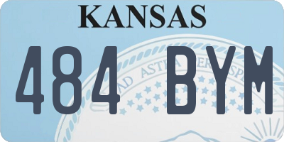 KS license plate 484BYM