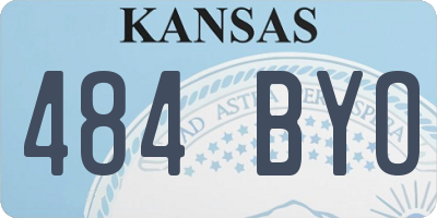 KS license plate 484BYO