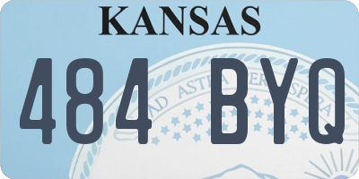 KS license plate 484BYQ