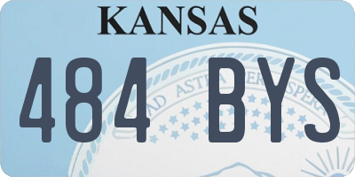 KS license plate 484BYS