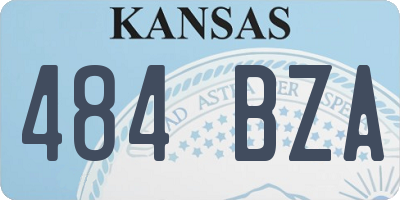 KS license plate 484BZA