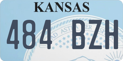 KS license plate 484BZH