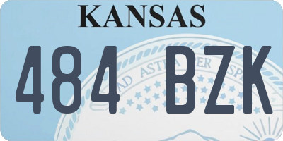 KS license plate 484BZK