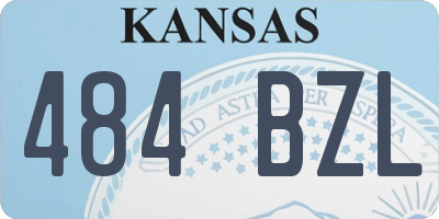 KS license plate 484BZL