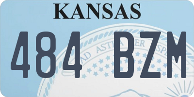 KS license plate 484BZM