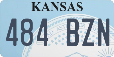 KS license plate 484BZN