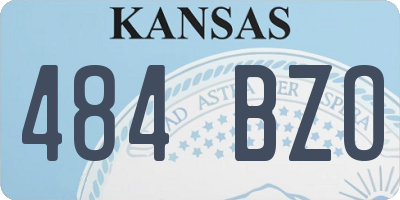 KS license plate 484BZO