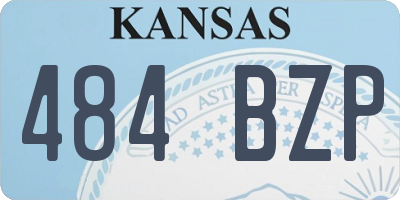 KS license plate 484BZP