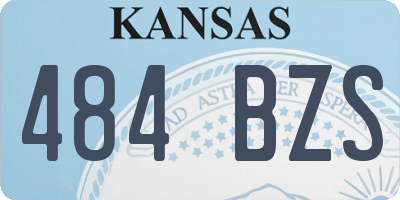 KS license plate 484BZS