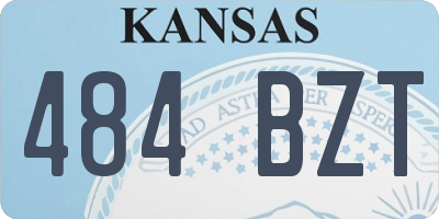 KS license plate 484BZT