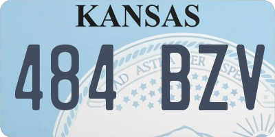 KS license plate 484BZV