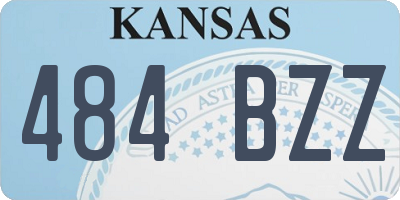 KS license plate 484BZZ