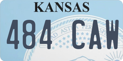 KS license plate 484CAW