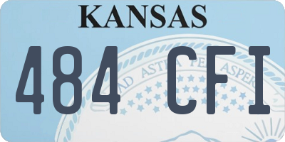KS license plate 484CFI