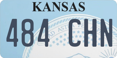 KS license plate 484CHN
