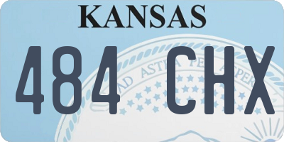 KS license plate 484CHX