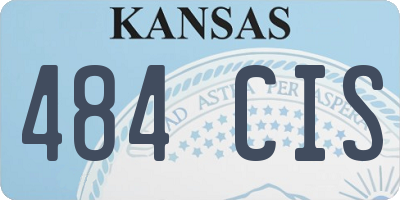 KS license plate 484CIS